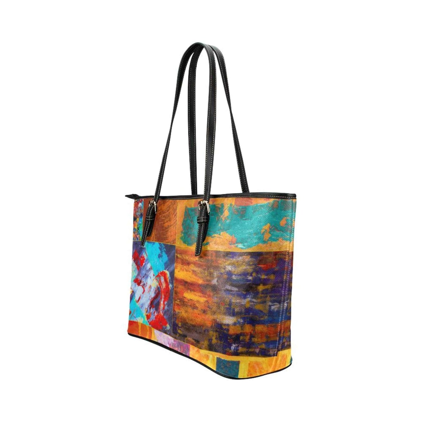 Grey Coco Activewear One Size Tote Bags, Abstract Mixed Color Style Bag
