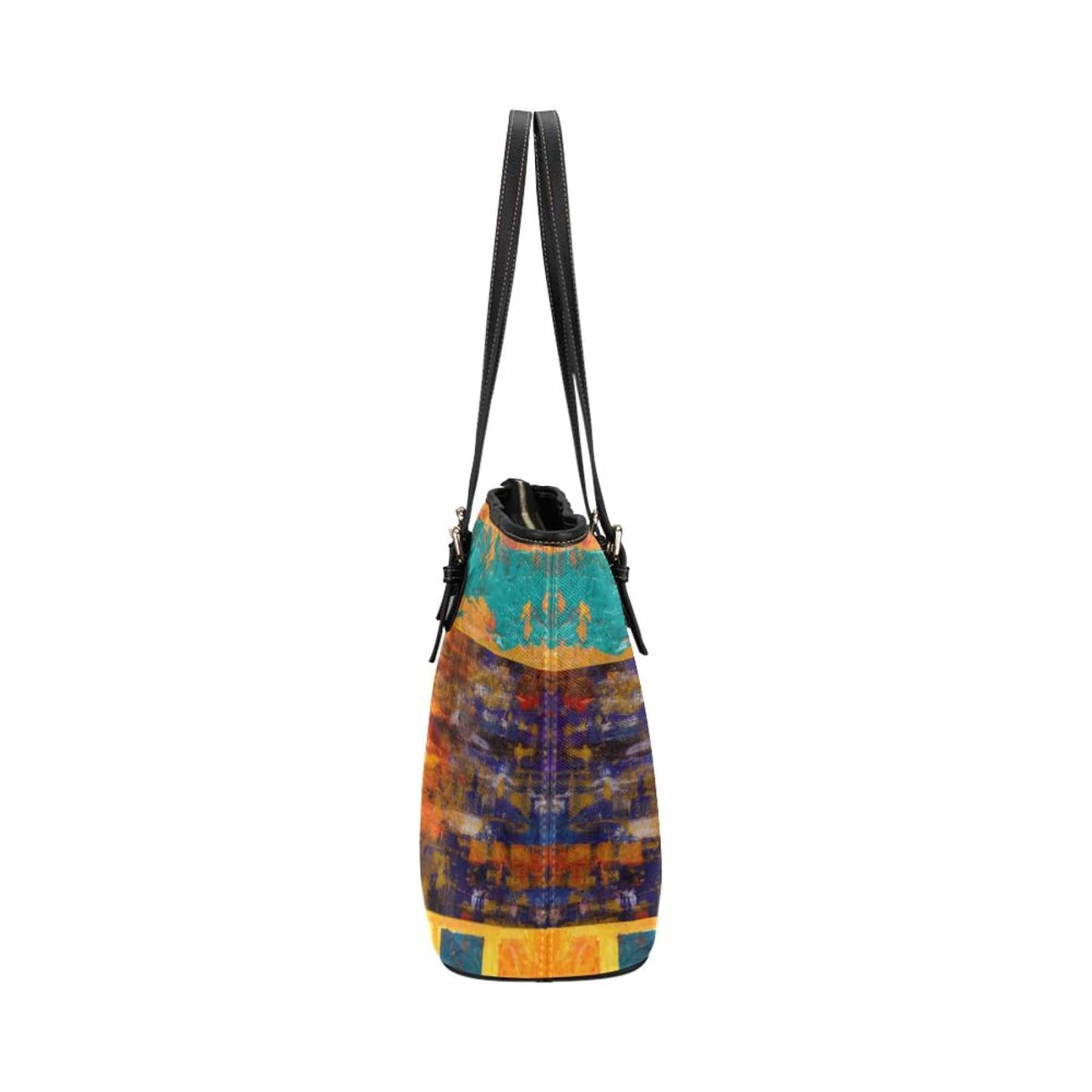 Grey Coco Activewear One Size Tote Bags, Abstract Mixed Color Style Bag