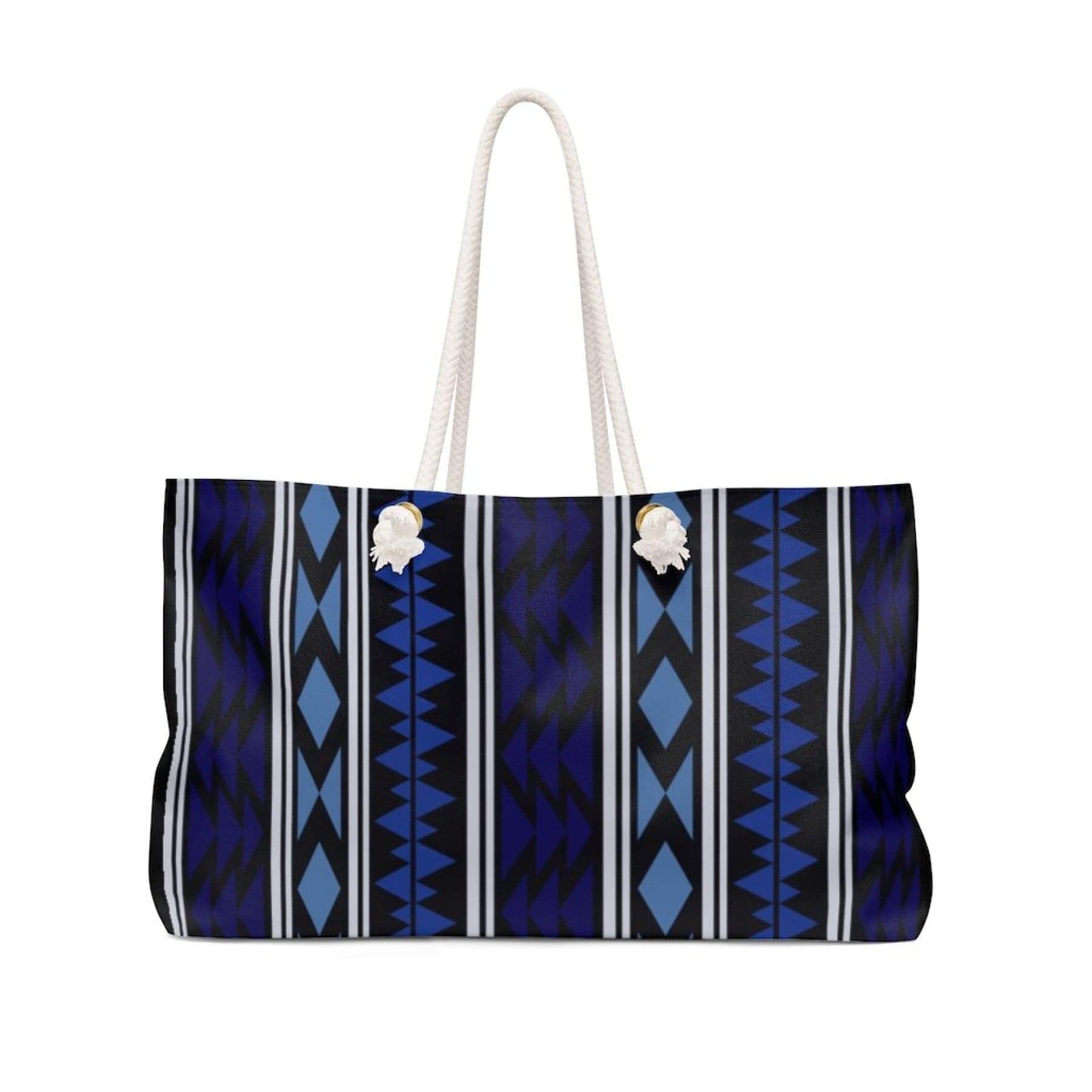 Grey Coco Handbags 24x13 Tote Bags, Dark Blue Boho Style Weekender Bag