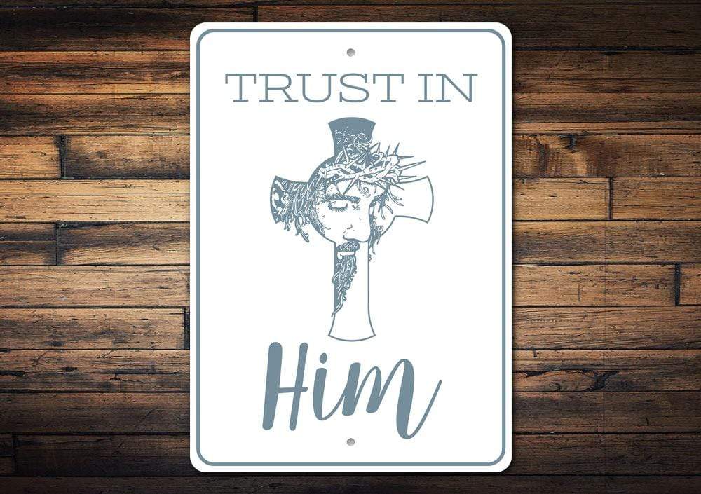 Orchid Eurybia Home Decor Trust in Him Sign