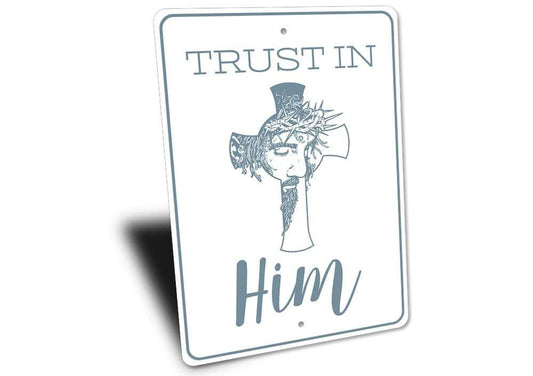 Orchid Eurybia Home Decor Trust in Him Sign