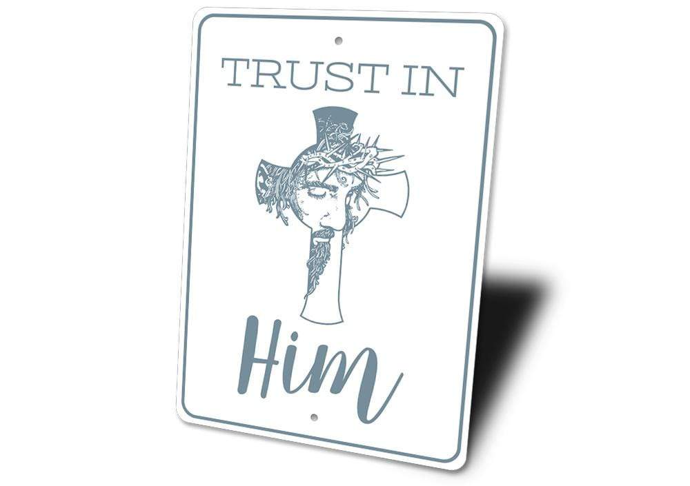 Orchid Eurybia Home Decor Trust in Him Sign