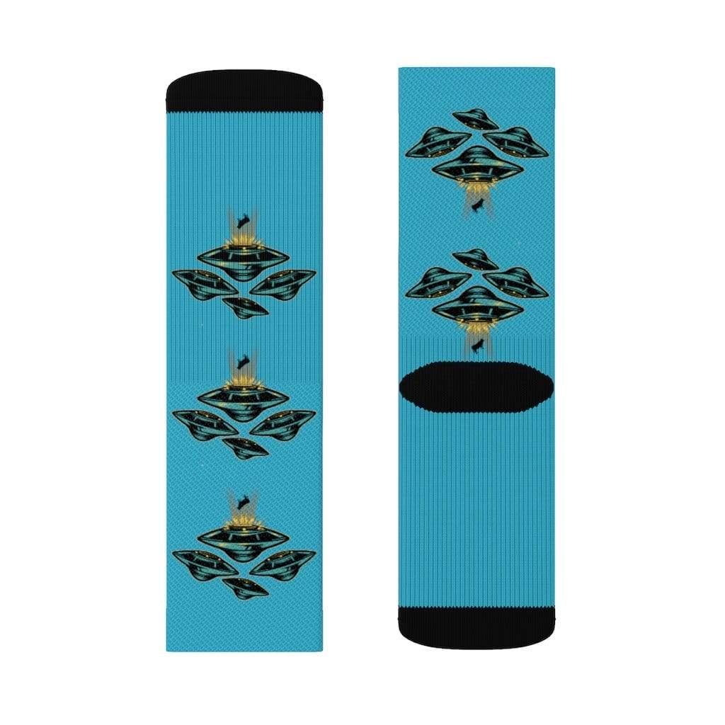 Yellow Pandora Socks UFO Area 51 Socks
