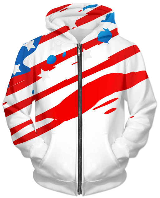 Scorpius Sweaters & Hoodies US Flag UNISEX ZIP HOODIE