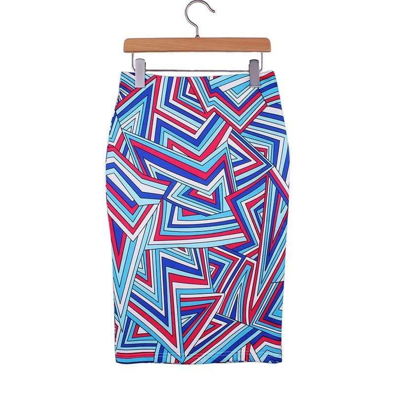hansleii WWP0018 / M Vintage Flower Pattern Middle Skirt
