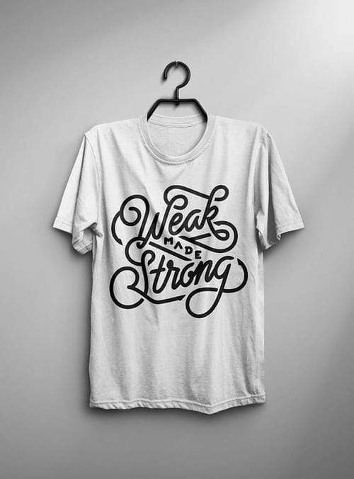 Green Lucky Men's Clothing Weak Strong Shirt Men's Tee
