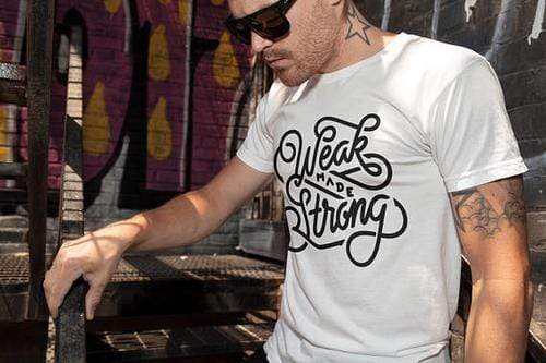 Green Lucky Men's Clothing Weak Strong Shirt Men's Tee