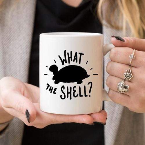 Magenta Shadow Home & Garden What The Shell? - Turtle Coffee Mug, Turtle Funny