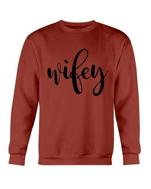 Red Alcestis Sweaters & Hoodies 2XL / Antque Cherry Red / Gildan Crewneck Sweatshirt Wifey Sweatshirt