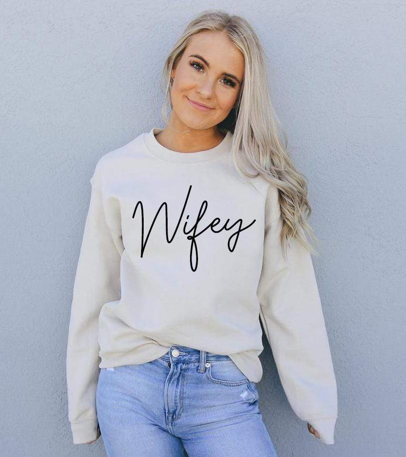 Agate Sweaters & Hoodies Wifey Sweatshirt