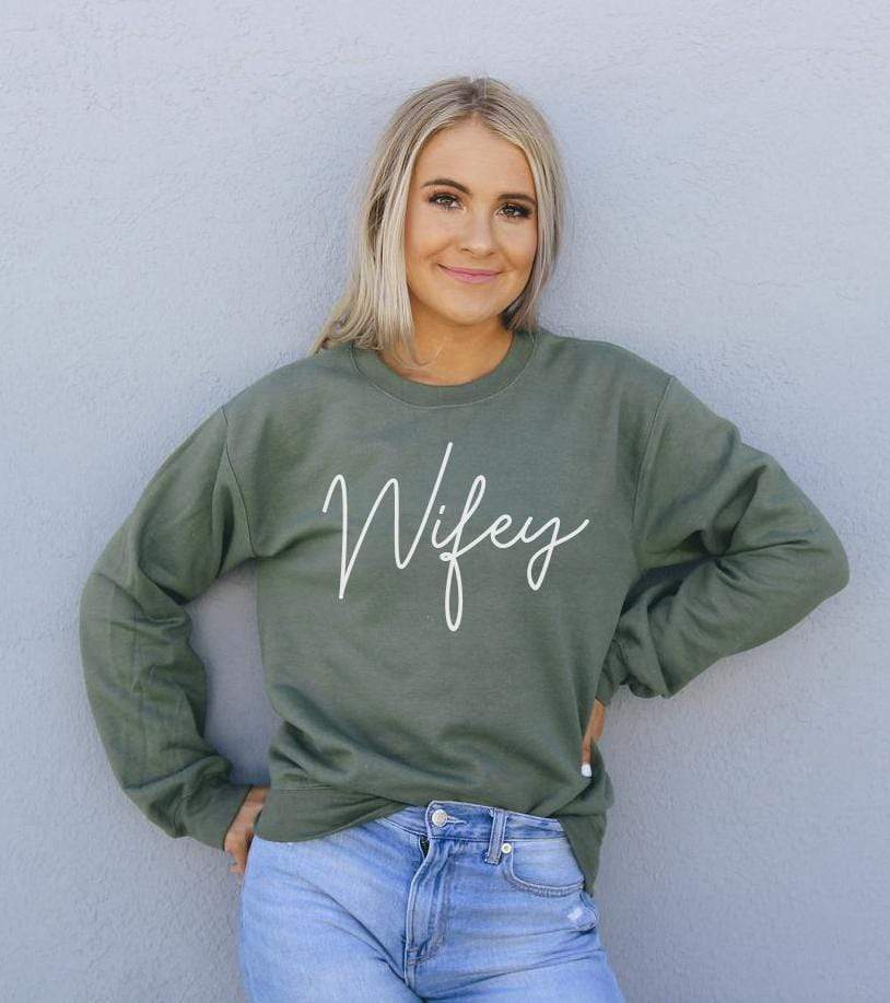 Agate Sweaters & Hoodies Wifey Sweatshirt