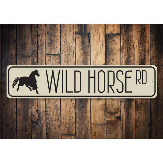 Orchid Eurybia Home Decor Wild Horse Road Sign
