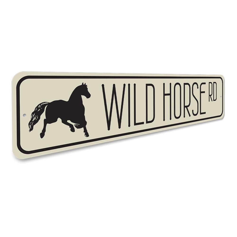 Orchid Eurybia Home Decor Wild Horse Road Sign