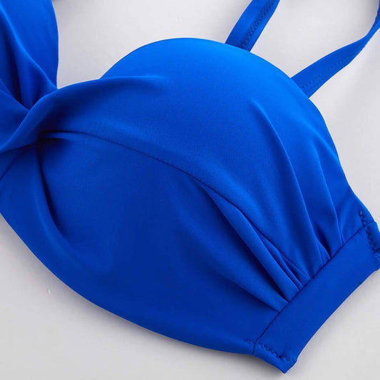 Glow Road Women's Clothing Women's Multicoloured Polyester Swim Bikini Set