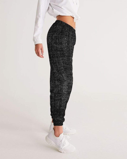 Grey Coco Activewear Womens Athletics, Black And Gray Distressed Style Track Pants