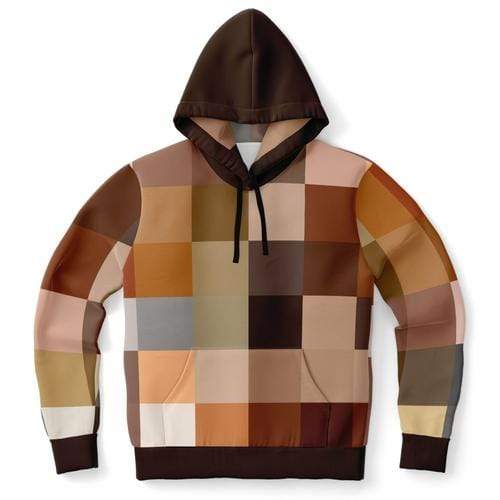 Grey Coco Activewear 2XL Womens Hoodies, Brown Natural Tones Graphic Style Hooded Sweatshirt