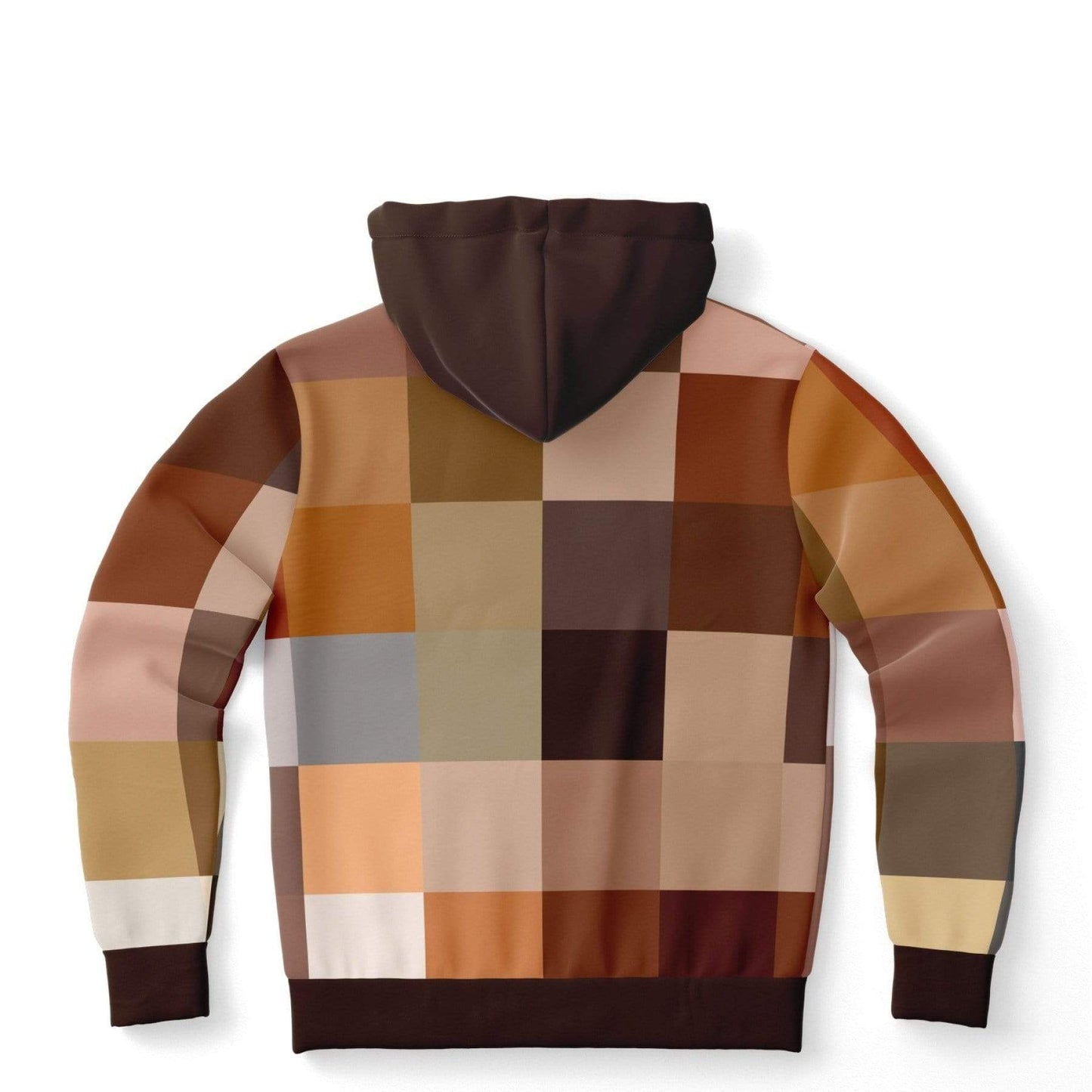 Grey Coco Activewear Womens Hoodies, Brown Natural Tones Graphic Style Hooded Sweatshirt