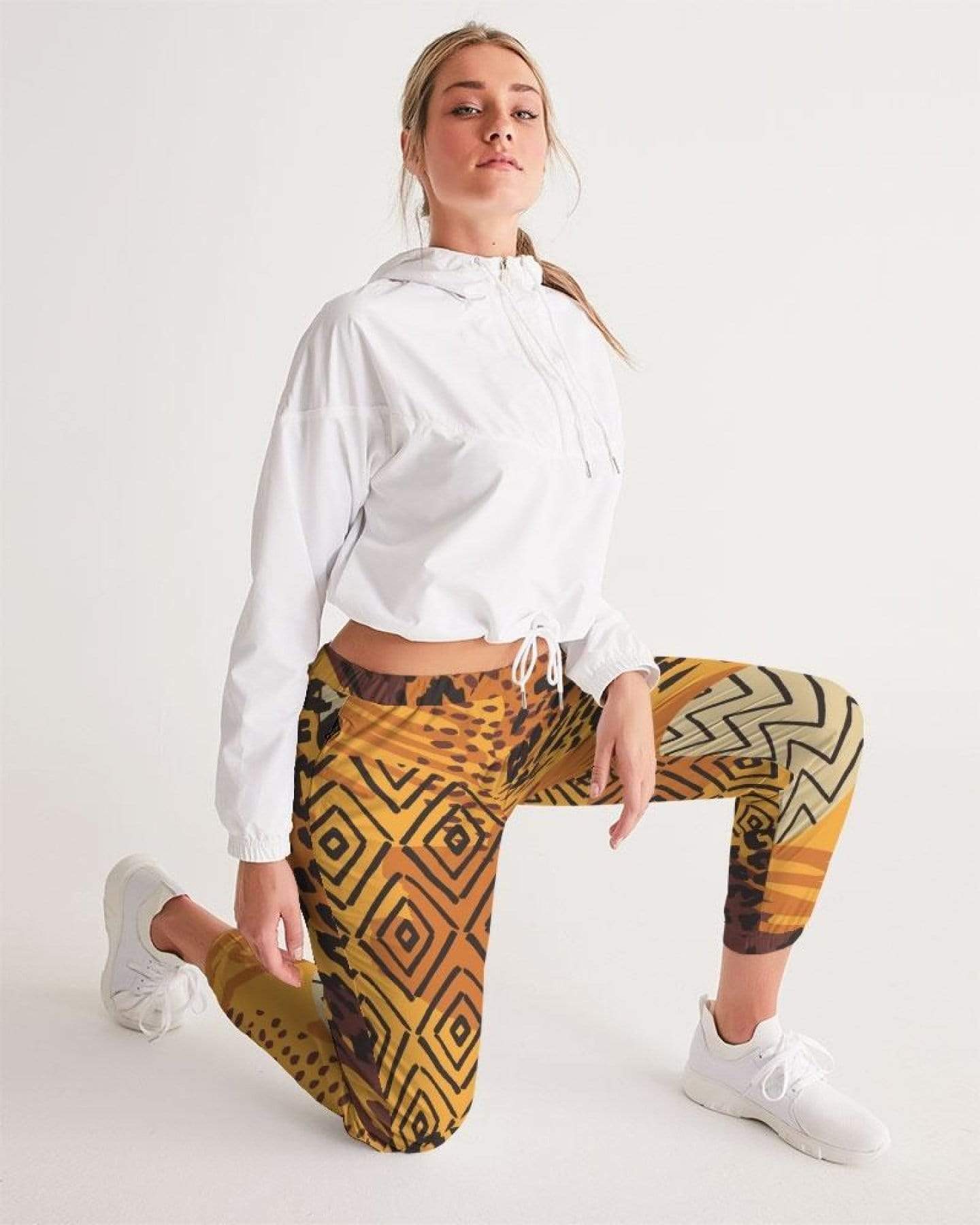 Grey Coco Activewear Womens Track Pants, Brown Autumn Style Athletic Pants