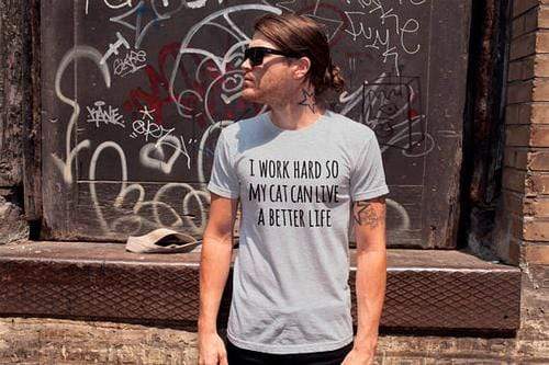 Green Lucky Men's Clothing Work Hard Men's Tee