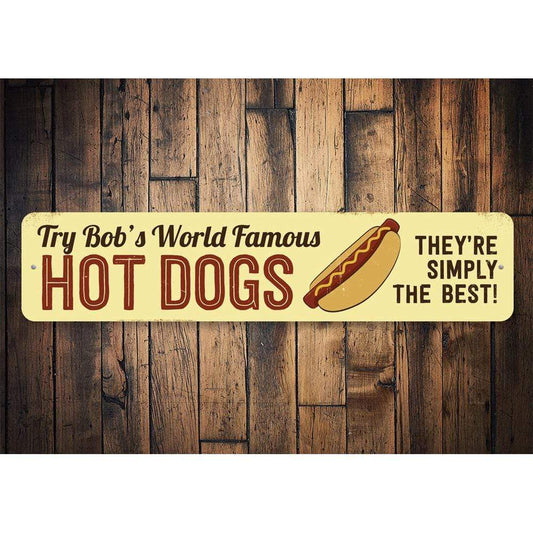 Orchid Eurybia Home Decor World Famous Hot Dogs Sign