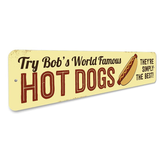 Orchid Eurybia Home Decor World Famous Hot Dogs Sign