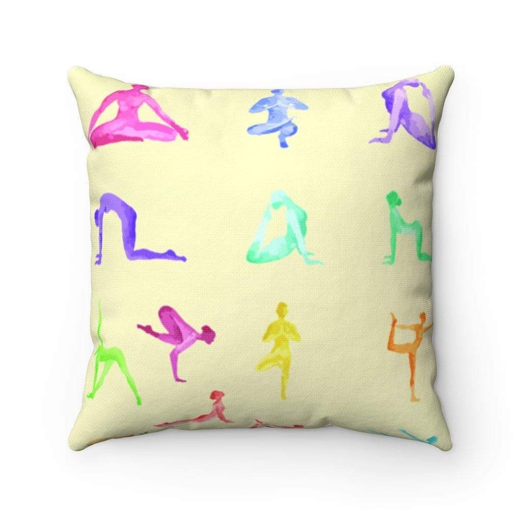 Yellow Pandora Home Decor Yoga Sanctuary Square Pillow
