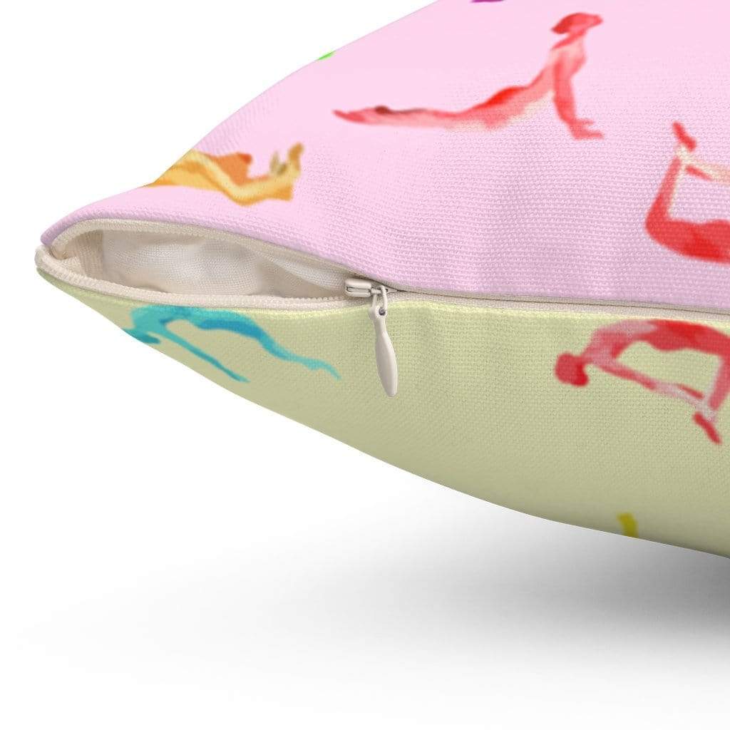 Yellow Pandora Home Decor Yoga Sanctuary Square Pillow