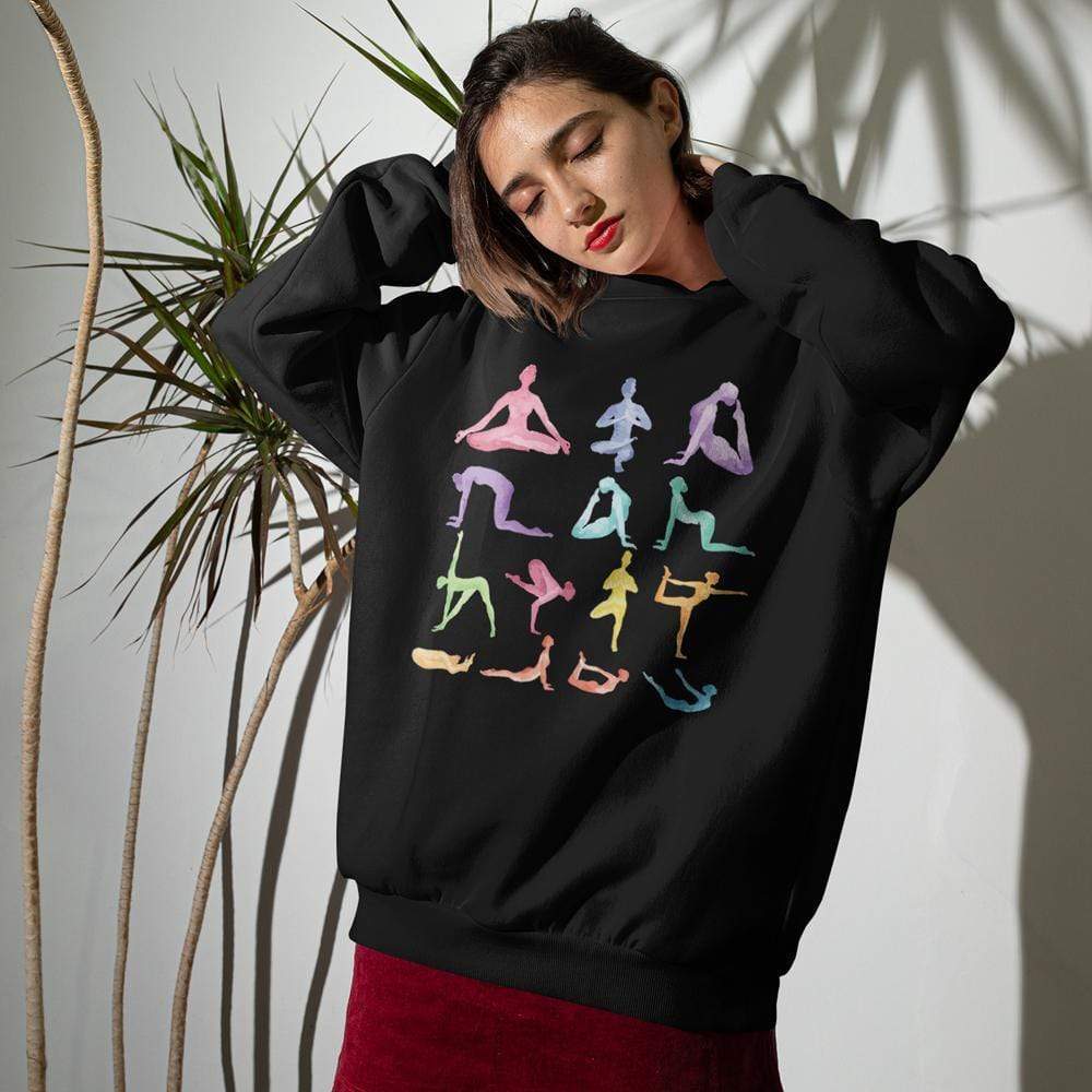 Yellow Pandora Sweaters & Hoodies Yoga Theme Crewneck Sweatshirt