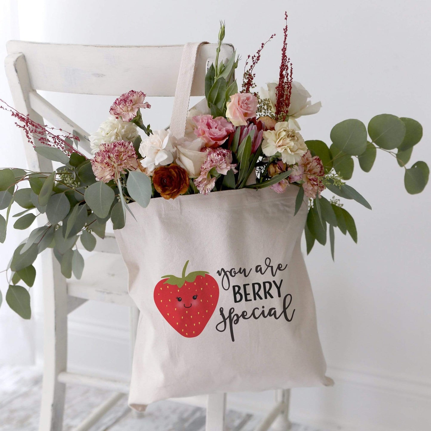Turquoise Andromeda Totes & Beach Bags You Are Berry Special Tote Bag