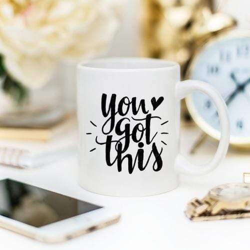 Magenta Shadow Home & Garden You Got This Mug, Inspirational Coffee Mug, Funny