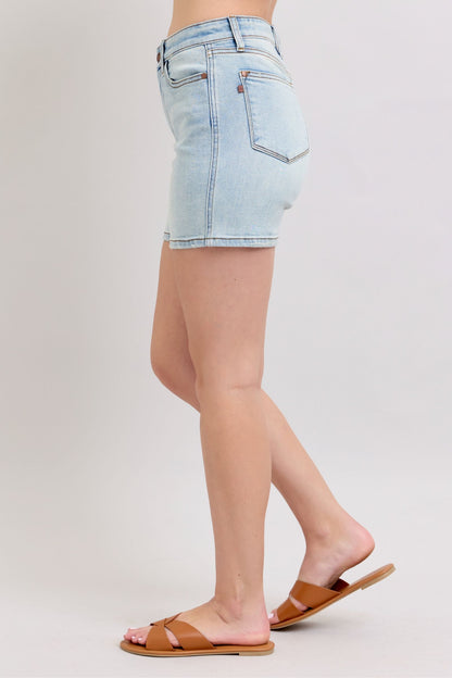 Judy Blue Full Size 2 Button Denim Women's Shorts