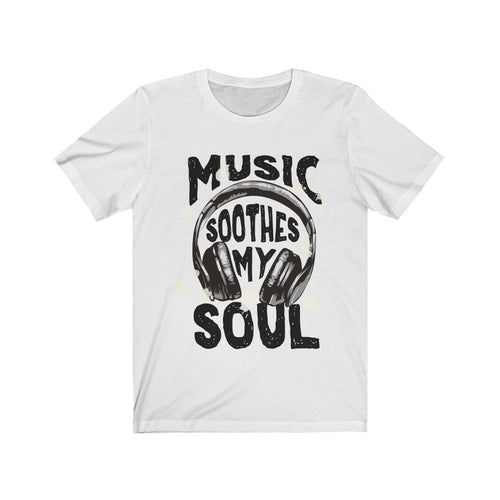 Music Soothes my soul Headphone Short Sleeve Tee