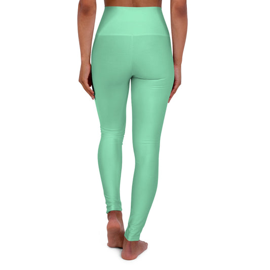 Womens High-waist Fitness Legging Yoga Pants - Seafoam Green