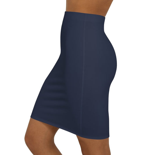 Womens Skirt - Navy Blue Pencil Skirt