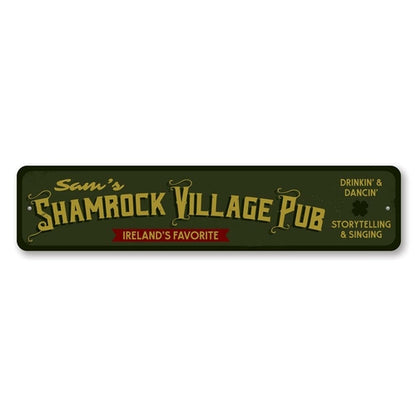 Shamrock Village Pub Sign
