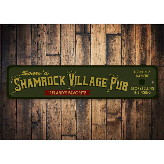 Shamrock Village Pub Sign