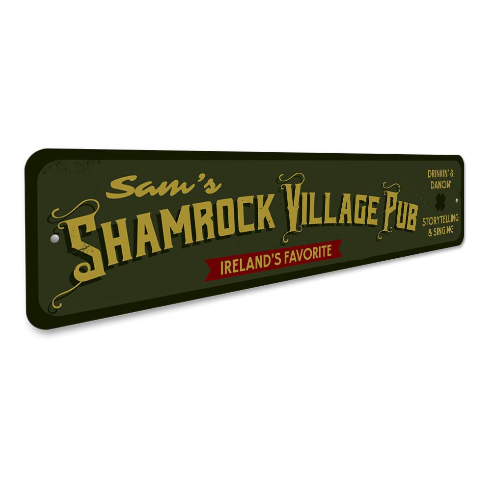 Shamrock Village Pub Sign
