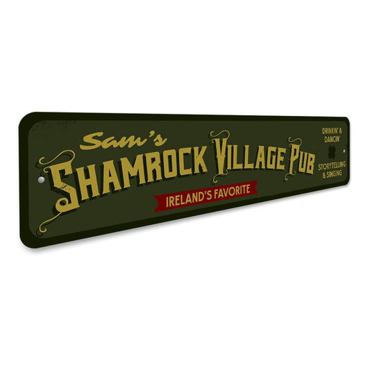 Shamrock Village Pub Sign