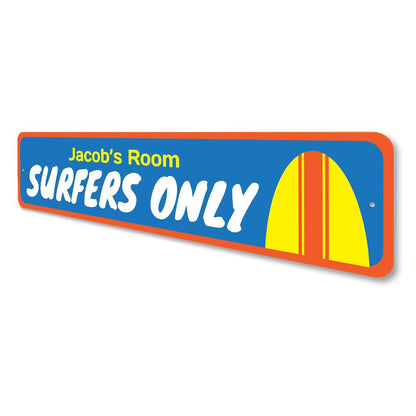 Surfers Only Kids Room Sign