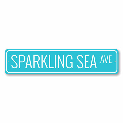 Sparkling Sea Avenue Sign