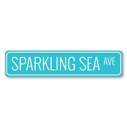 Sparkling Sea Avenue Sign