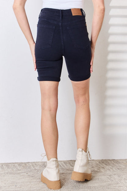 Judy Blue Full Size High Waist Bermuda Women's Shorts