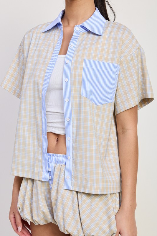 MIX MEDIA OVERSIZED SHIRT