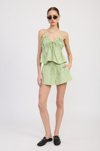 RUFFLE BABY DOLL TOP