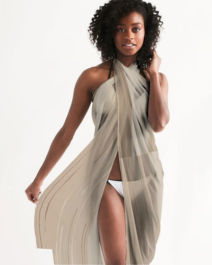 Sheer Beige Swimsuit Cover Up