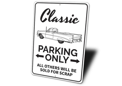 Classic Car Parking Sign