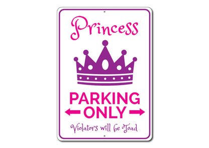 Princess Parking Sign