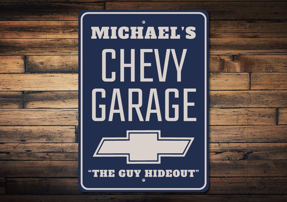 Chevy Logo Garage Sign