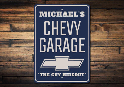Chevy Logo Garage Sign