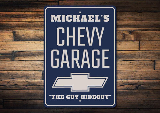 Chevy Logo Garage Sign